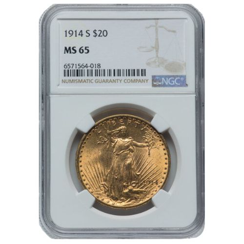 1914\u002DS\u0020NGC\u0020MS\u002D65\u0020\u002420\u0020St.\u0020Gaudens\u0020Double\u0020Eagle\u0020Gold\u0020Coin