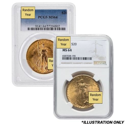 \u002420\u0020MS\u002D64\u0020St.\u0020Gaudens\u0020Double\u0020Eagle\u0020Gold\u0020Coin\u0020\u0028NGC\u0020or\u0020PCGS\u0029\u0020\u002D\u0020Random\u0020Year