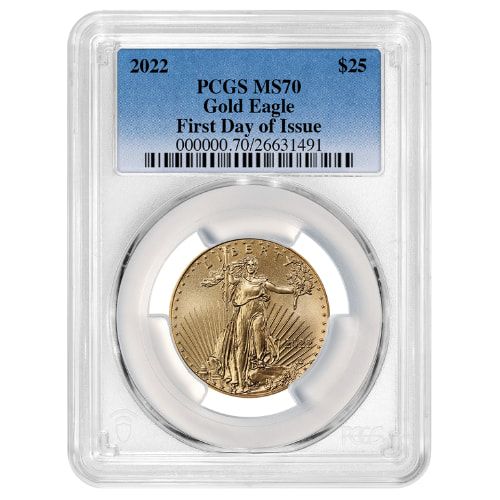 2022\u0020PCGS\u0020MS\u002D70\u0020First\u0020Day\u0020of\u0020Issue\u00201\u002F2\u0020oz\u0020American\u0020Gold\u0020Eagle\u0020Coin