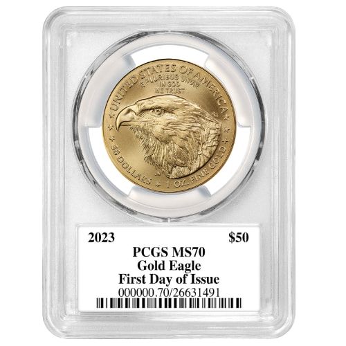 Buy 2023 PCGS MS-70 First Day of Issue 1 oz American Gold Eagle