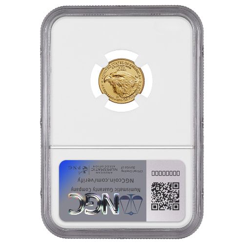 2024 NGC MS-70 First Day of Issue 1/10 oz American Eagle Gold Coin - Exclusive Reagan Label