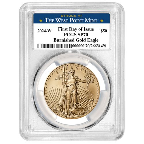 2024\u002DW\u0020PCGS\u0020SP\u002D70\u0020First\u0020Day\u0020Of\u0020Issue\u00201\u0020oz\u0020American\u0020Gold\u0020Eagle\u0020Burnished\u0020Coin\u0020\u002D\u0020West\u0020Point\u0020Label