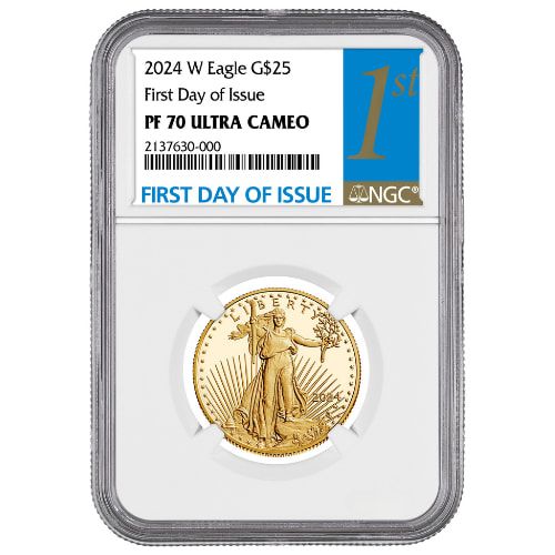 2024-W NGC PF-70 First Day of Issue American Gold Eagle Proof 4-Coin Set