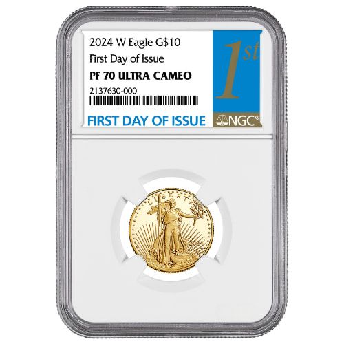 2024-W NGC PF-70 First Day of Issue American Gold Eagle Proof 4-Coin Set