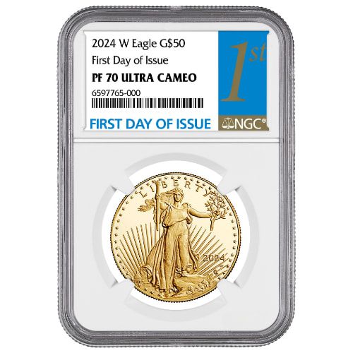 2024-W NGC PF-70 First Day of Issue American Gold Eagle Proof 4-Coin Set