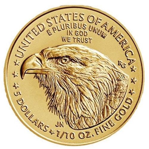 2025 1/10 oz American Gold Eagle Coin BU