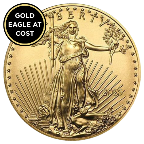 2025\u00201\u0020oz\u0020American\u0020Gold\u0020Eagle\u0020Coin\u0020At\u0020Cost