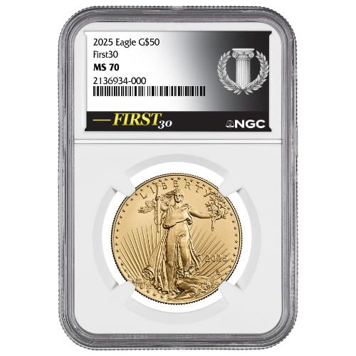 2025\u0020NGC\u0020MS\u002D70\u0020FIRST30\u2122\u00201\u0020oz\u0020American\u0020Gold\u0020Eagle\u0020Coin