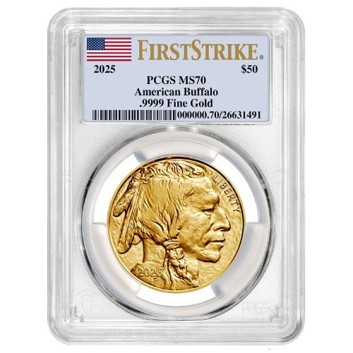 2025\u0020PCGS\u0020MS\u002D70\u0020First\u0020Strike\u00201\u0020oz\u0020American\u0020Gold\u0020Buffalo\u0020Coin