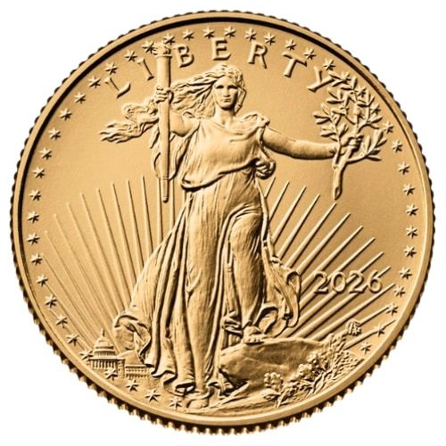 2026\u00201\u002F4\u0020oz\u0020American\u0020Gold\u0020Eagle\u0020Coin\u0020BU