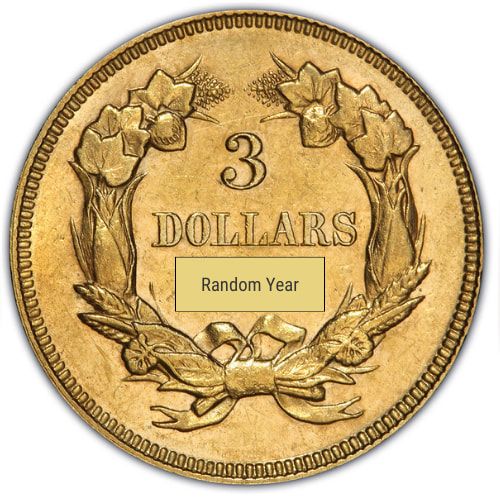 $3 Indian Princess Gold Coin AU - Random Year