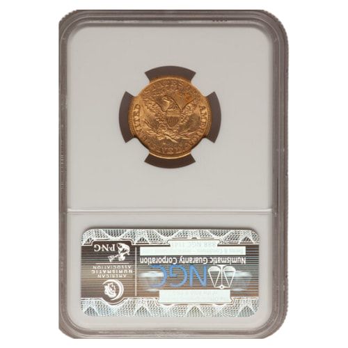 1881-S NGC MS-61 $5 Liberty Half Eagle Gold Coin - From Original Bag