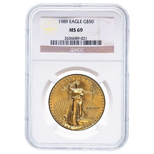 1989\u0020NGC\u0020MS\u002D69\u00201\u0020oz\u0020American\u0020Gold\u0020Eagle\u0020Coin