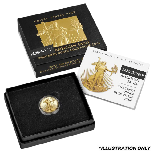 1\u002F10\u0020oz\u0020American\u0020Gold\u0020Eagle\u0020Proof\u0020Coin\u0020with\u0020Box\u0020\u0026\u0020COA\u0020\u002D\u0020Random\u0020Year