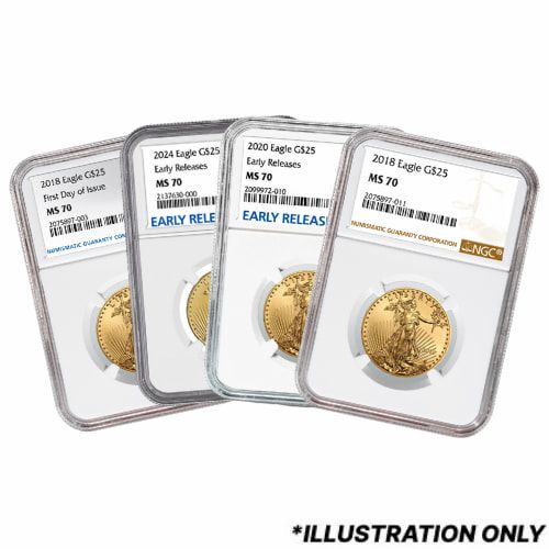 NGC\u0020MS\u002D70\u00201\u002F2\u0020oz\u0020American\u0020Gold\u0020Eagle\u0020Coin\u0020\u002D\u0020Random\u0020Year
