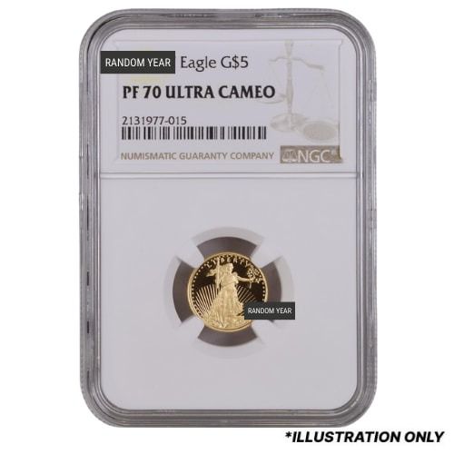 NGC\u0020PF\u002D70\u00201\u002F10\u0020oz\u0020American\u0020Gold\u0020Eagle\u0020Proof\u0020Coin\u0020\u002D\u0020Random\u0020Year