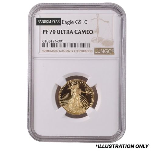 NGC\u0020PF\u002D70\u00201\u002F4\u0020oz\u0020American\u0020Gold\u0020Eagle\u0020Proof\u0020Coin\u0020\u002D\u0020Random\u0020Year