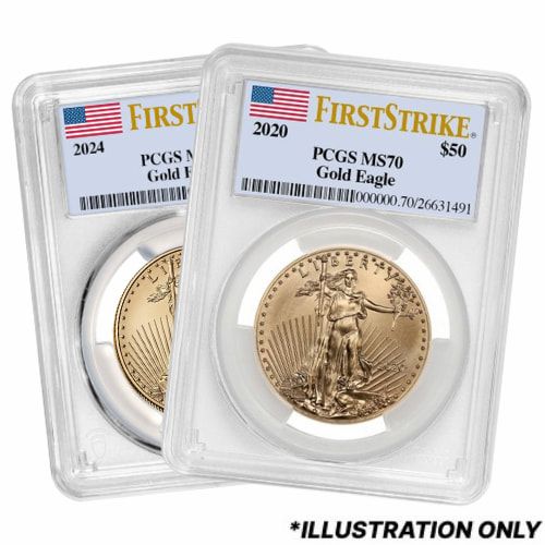 PCGS\u0020MS\u002D70\u00201\u0020oz\u0020American\u0020Gold\u0020Eagle\u0020Coin\u0020\u002D\u0020Random\u0020Year