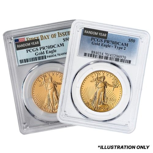 PCGS\u0020PR\u002D70\u00201\u0020oz\u0020American\u0020Gold\u0020Eagle\u0020Proof\u0020Coin\u0020\u002D\u0020Random\u0020Year
