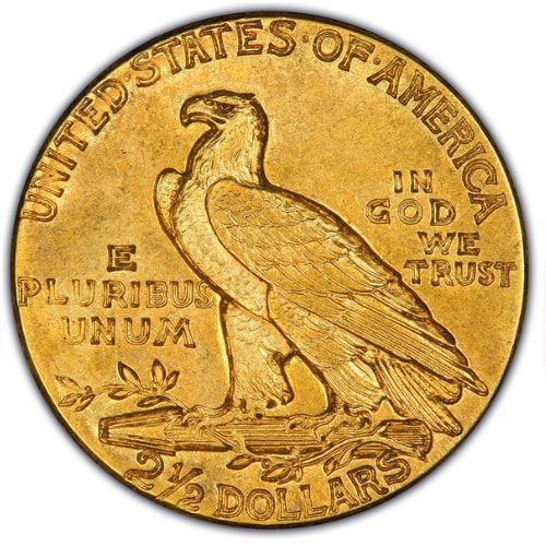 $2.50 Indian Quarter Eagle Gold Coin (AU) - Random Year