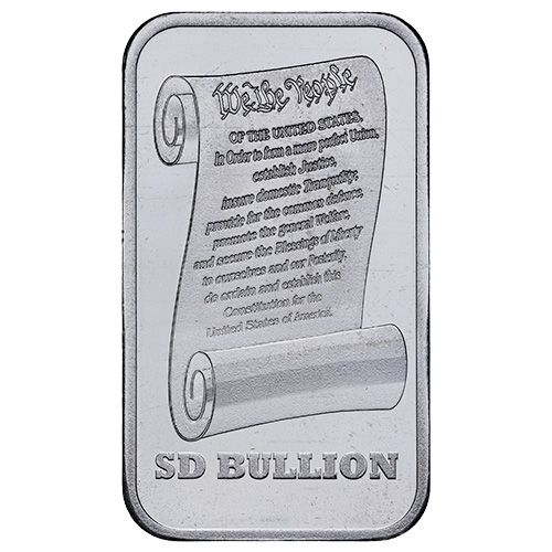 1 oz SD Bullion Proclaim Liberty Silver Bar