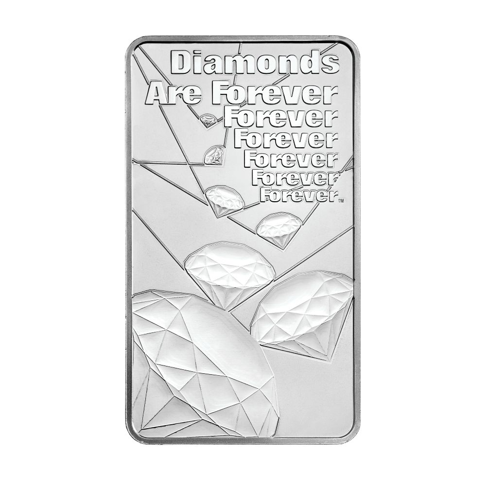 10\u0020oz\u0020James\u0020Bond\u0020Diamonds\u0020Are\u0020Forever\u0020Silver\u0020Bar