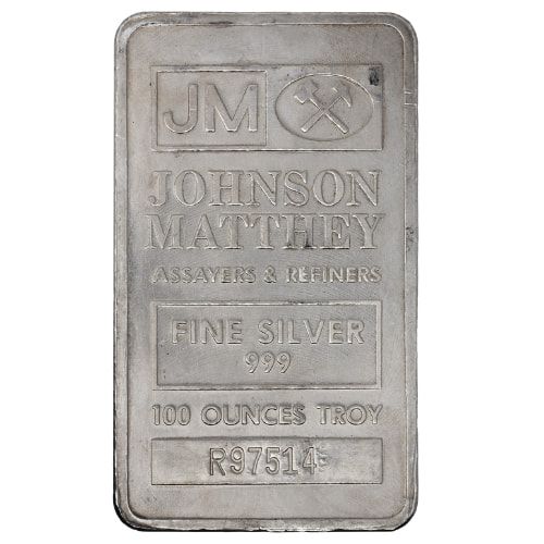 100\u0020oz\u0020Extruded\u0020Johnson\u0020Matthey\u0020Silver\u0020Bar
