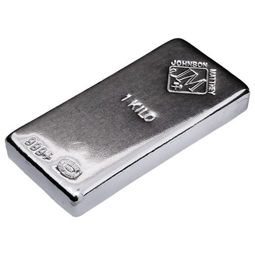 1 Kilo Johnson Matthey Silver Bar | Lowest Price Online