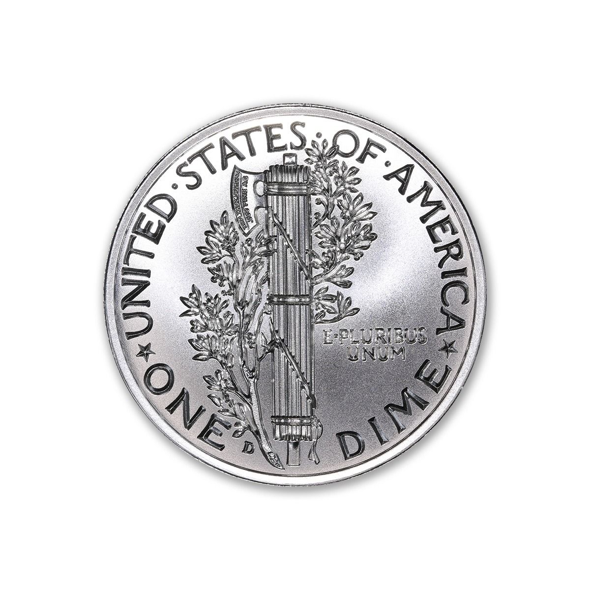 2 oz Intaglio Mercury Dime Tribute Silver Round - Ultra High
