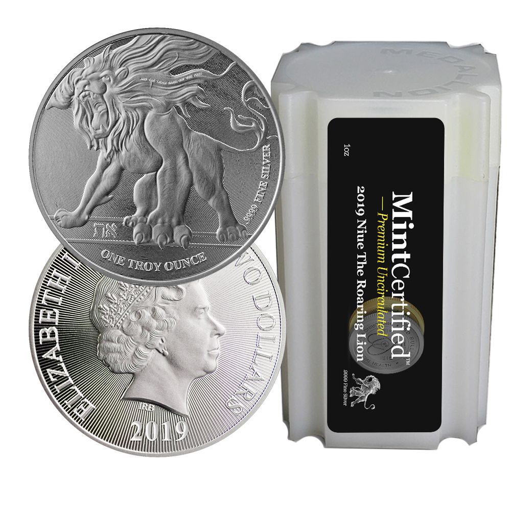 2019 Roaring Lion Silver Mini Monster Box - MintCertified™ PU (100 Count)
