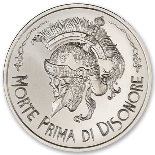 1\u0020oz\u0020Morte\u0020Prima\u0020Di\u0020Disonore\u0020Silver\u0020Round
