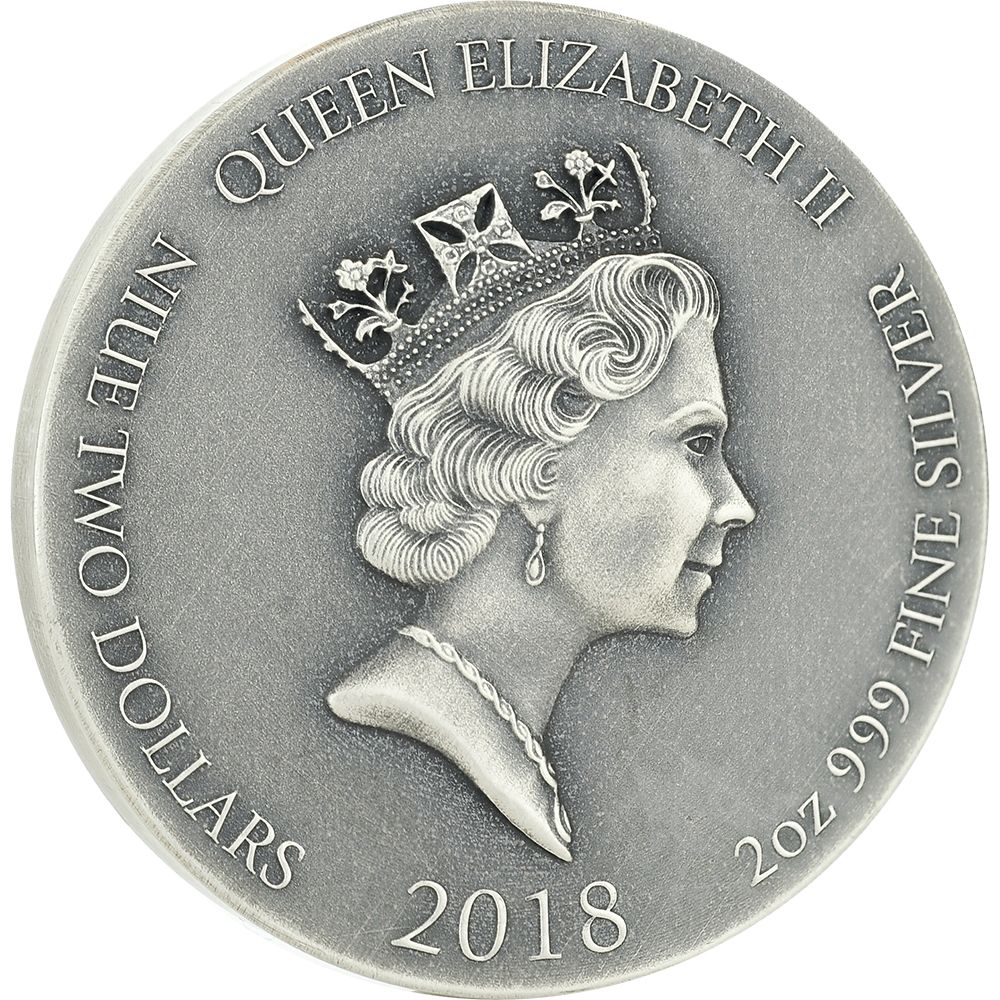 2018 2 oz Noah’s Dove Biblical Silver Coin Series
