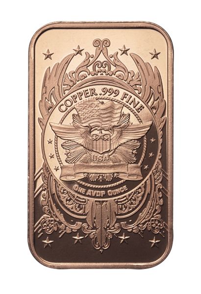 Buy 1 oz Liberty Head Copper Bar - Osborne Mint | SD Bullion