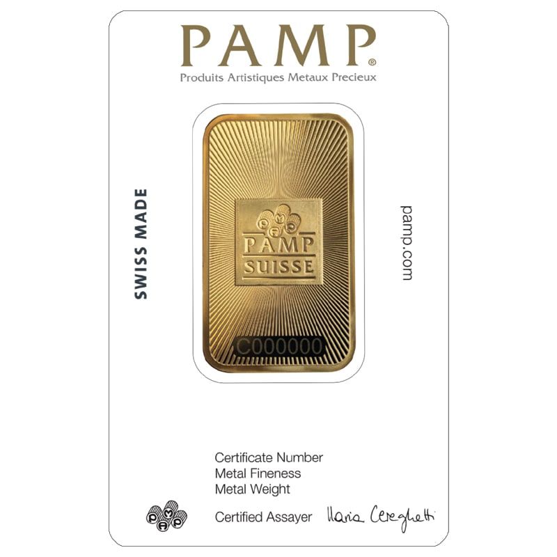 Pamp Suisse Gold New 1 oz Bar