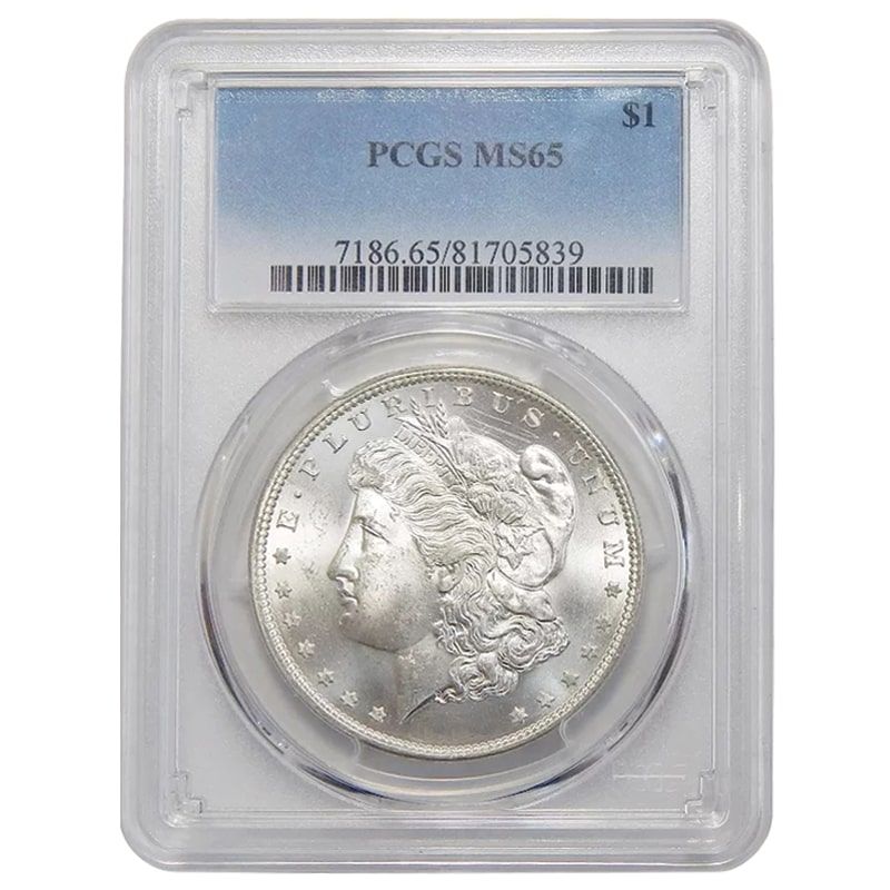Pre\u002D1921\u0020PCGS\u0020MS\u002D65\u0020Morgan\u0020Silver\u0020Dollar\u0020\u002D\u0020Random\u0020Year