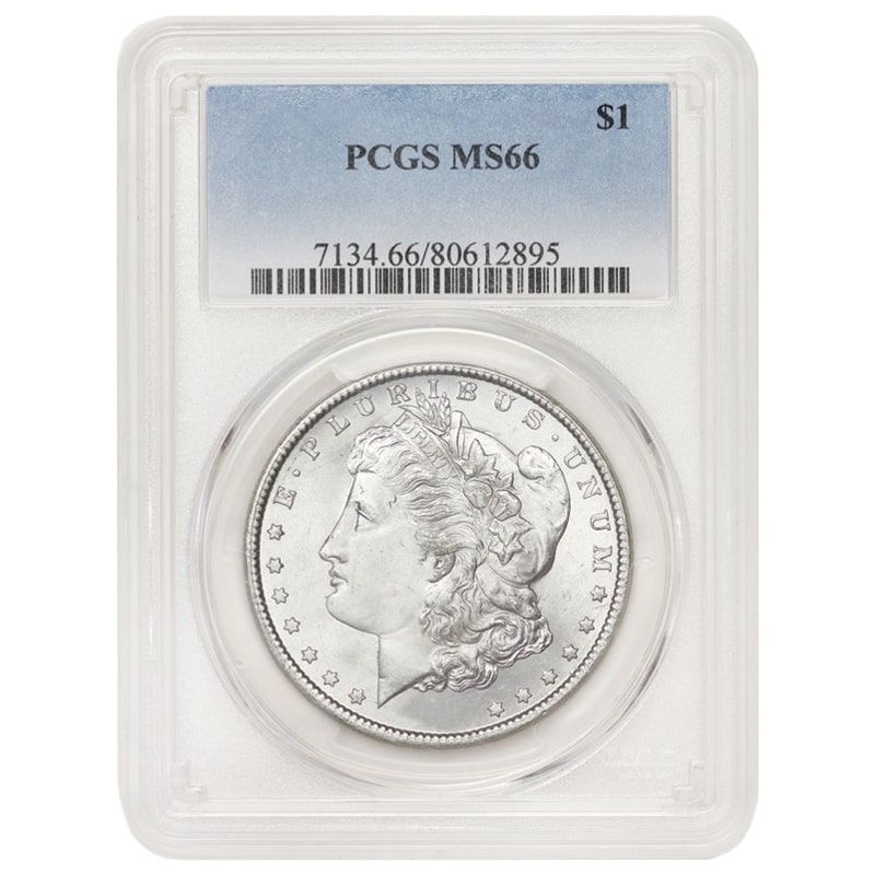 Pre\u002D1921\u0020PCGS\u0020MS\u002D66\u0020Morgan\u0020Silver\u0020Dollar\u0020\u002D\u0020Random\u0020Year