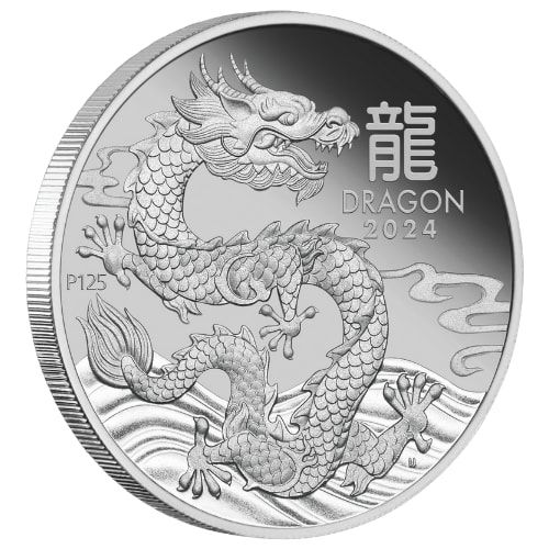 コレクション Perth Mint Buy 2024 1 oz Perth Mint Year of the Dragon Proof Platinum Coins