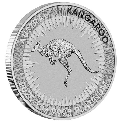 2025 1 oz Australian Platinum Kangaroo Coin BU