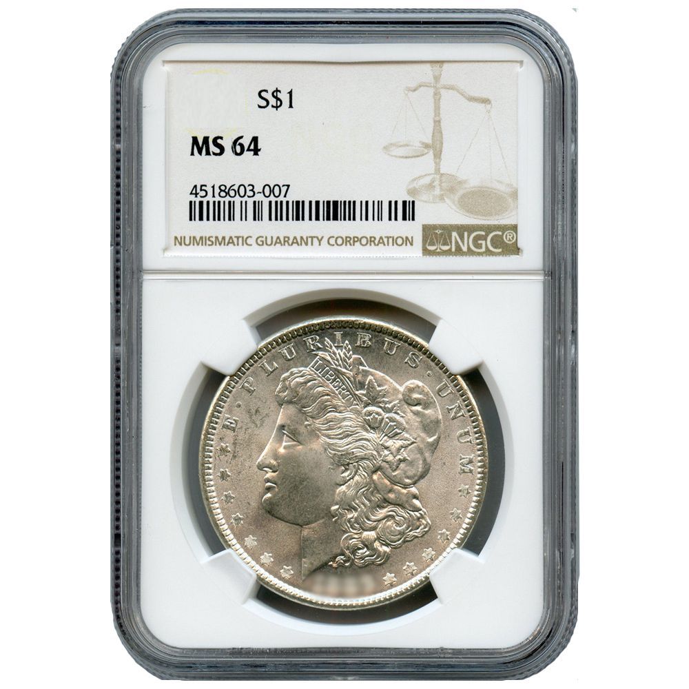 Pre\u002D1921\u0020NGC\u0020MS\u002D64\u0020Morgan\u0020Silver\u0020Dollar\u0020\u002D\u0020Random\u0020Year