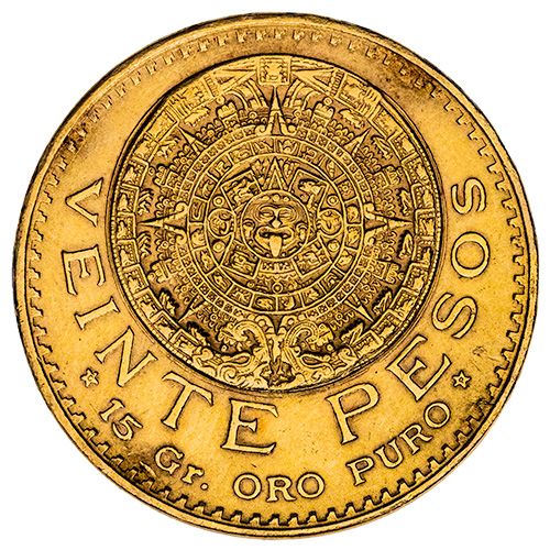 Mexican 20 Pesos Gold Coin - Random Year