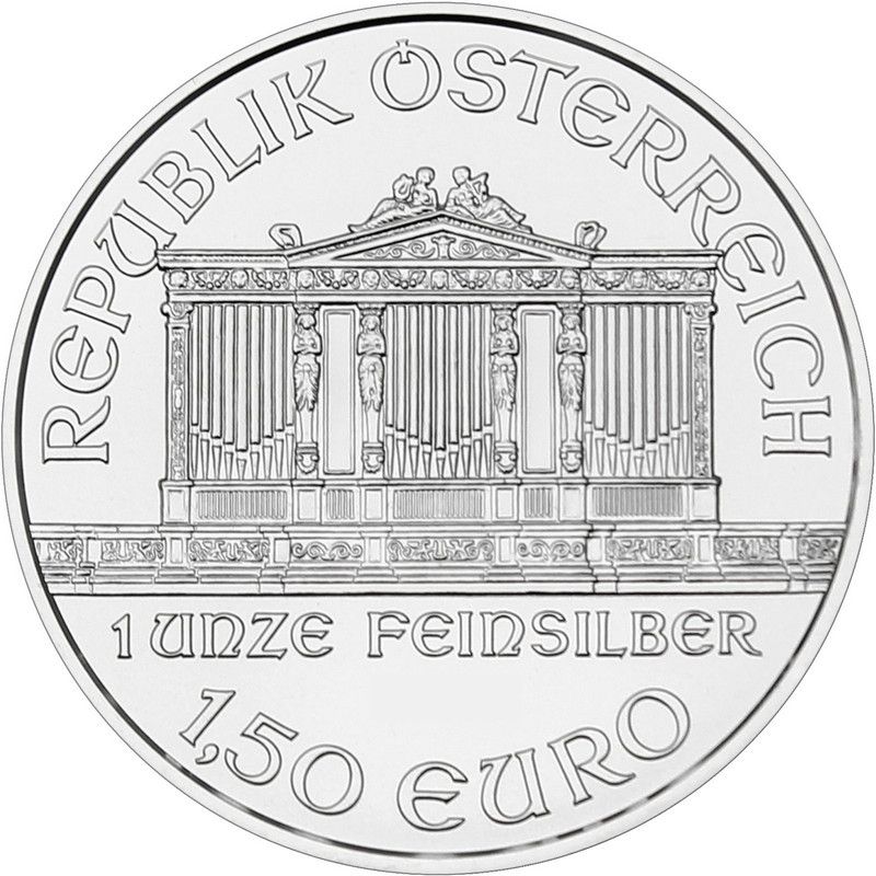 1 oz Austrian Silver Philharmonic Coin - Random Year
