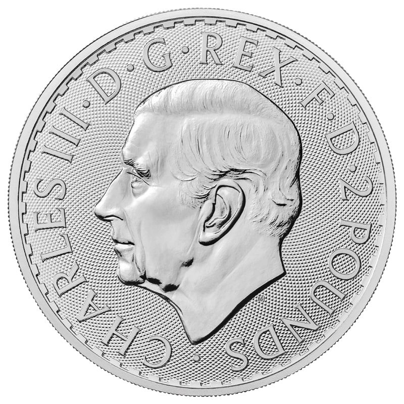 Silver Britannia New Obverse King Charles III