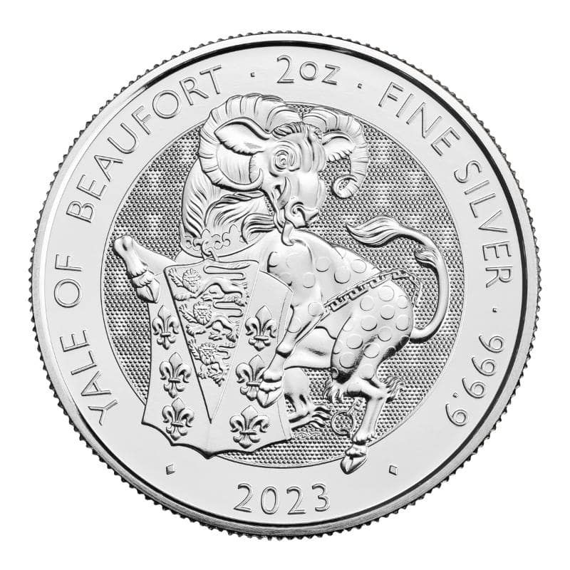 2023\u00202\u0020oz\u0020Tudor\u0020Beast\u0020Yale\u0020of\u0020Beaufort\u0020Silver\u0020Coin