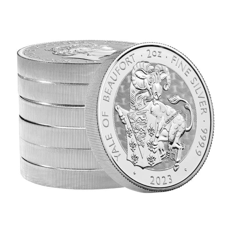 Buy 2023 2 oz Tudor Beast Yale of Beaufort Silver Coins - SD Bullion