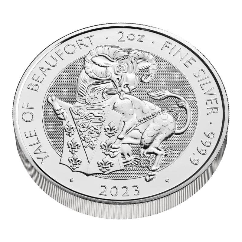 Buy 2023 2 oz Tudor Beast Yale of Beaufort Silver Coins - SD Bullion