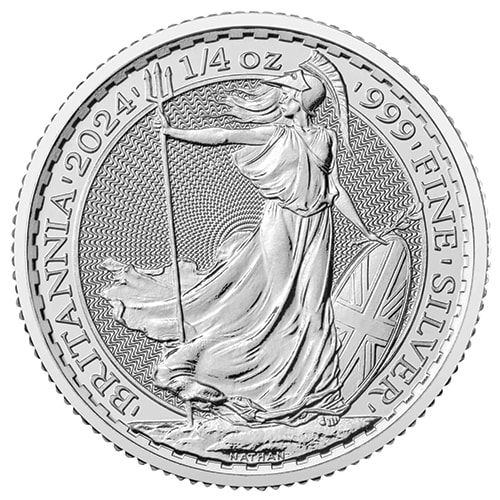 2024\u00201\u002F4\u0020oz\u0020Silver\u0020Britannia\u0020Coin\u0020BU