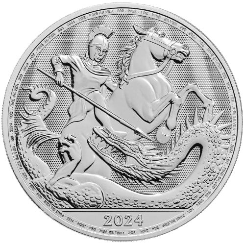 2024\u00201\u0020oz\u0020St\u0020George\u0020and\u0020the\u0020Dragon\u0020Silver\u0020Coin