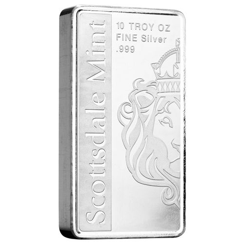 Buy 10 oz Scottsdale Mint Silver Bar - Archangel Michael | SD Bullion