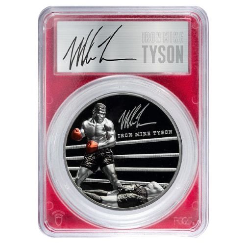 2023\u0020PCGS\u0020PR\u002D70\u00205\u0020oz\u0020Celebrity\u0020Mint\u0020Mike\u0020Tyson\u0020Silver\u0020Coin\u0020\u002D\u0020Signature\u0020Series