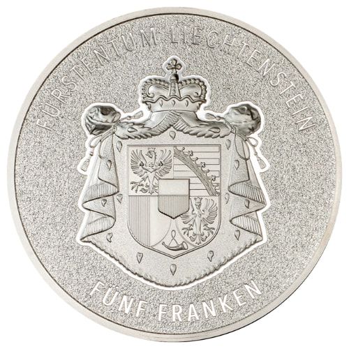 2024 1 oz 100 Years of the Swiss Franc in Liechtenstein Ultra High Relief Proof Silver Coin
